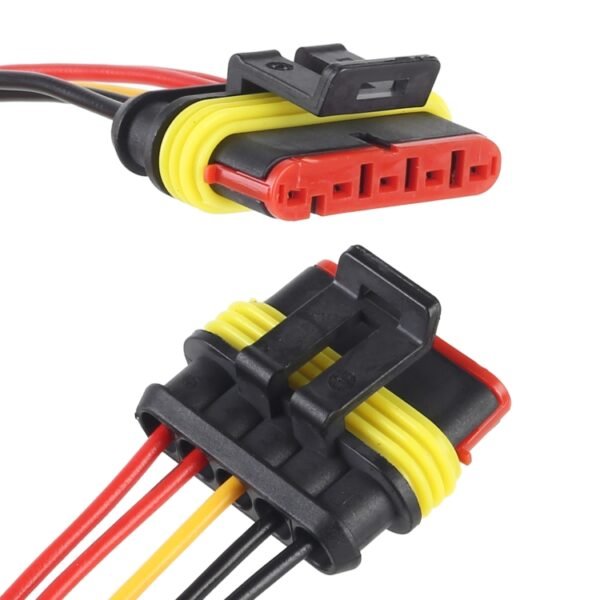10pcs 5P Car Waterproof Plug Car Connector Plug-In, Length：10cm - Image 4