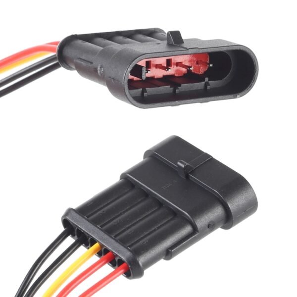 10pcs 5P Car Waterproof Plug Car Connector Plug-In, Length：10cm - Image 5