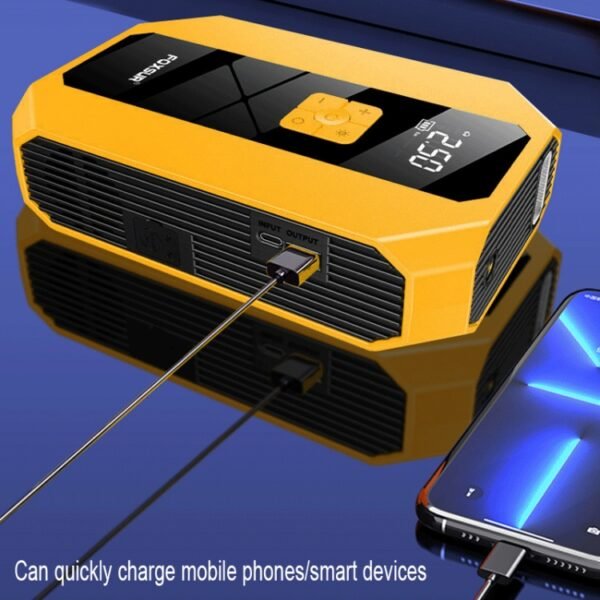 FOXSUR FJS-900 12V Car Multifunctional Emergency Start Power Supply Portable Air Pump - Image 11