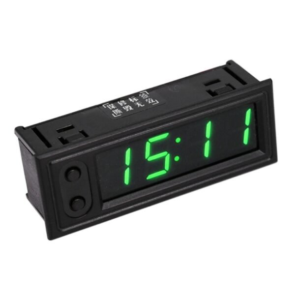 3 in 1 DC5-50V Car High-precision Electronic LED Luminous Clock + Thermometer + Voltmeter, 3 in 1 DC5-50V Green, 3 in 1 DC5-50V Blue, 3 in 1 DC5-50V Red, 3 in 1 DC5-50V 3 in 1 DC5-50V
