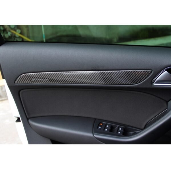 4 PCS Carbon Fibre Car Door Panel Decorative Sticker for Audi Q3 2013-2018 - Image 6