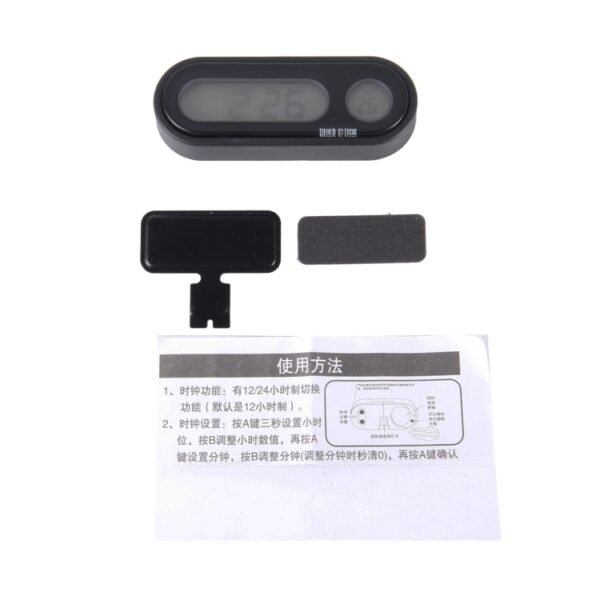 Multi-Function Digital Temperature Thermometer Clock LCD Monitor Battery Meter Detector Display - Image 5