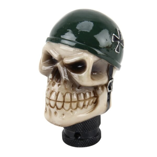 Universal Skull With A Hat Shape Car Gear Shift Knob Modified Car Gear Shift Knob Auto Transmission Shift Lever Knob Resin Gear Knobs - Image 2