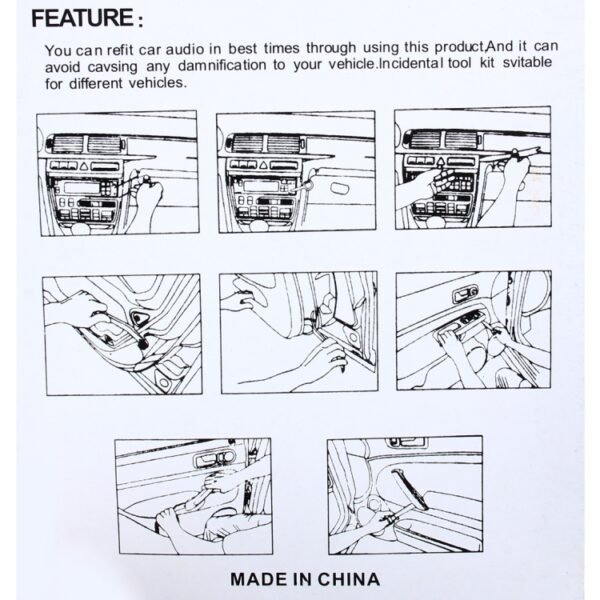 12 in 1 Car Audio System Dashboard Door Panel Removal Dismantling Tools Kit - Image 5