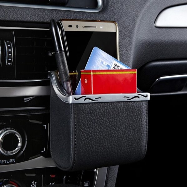 Universal Car Air Vent Mount Outlet Storage Box Case Bag Pouch Phone Holder - Image 9