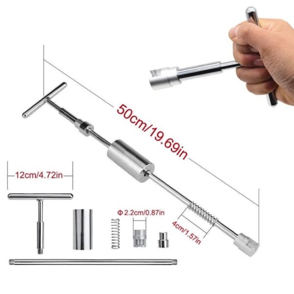 7 in 1 Auto Repair Body Tool Kit PDR Dent Paintless Repair Tools Dent Puller T Bar Slide Hammer Reverse Hammer for Dent - Image 4
