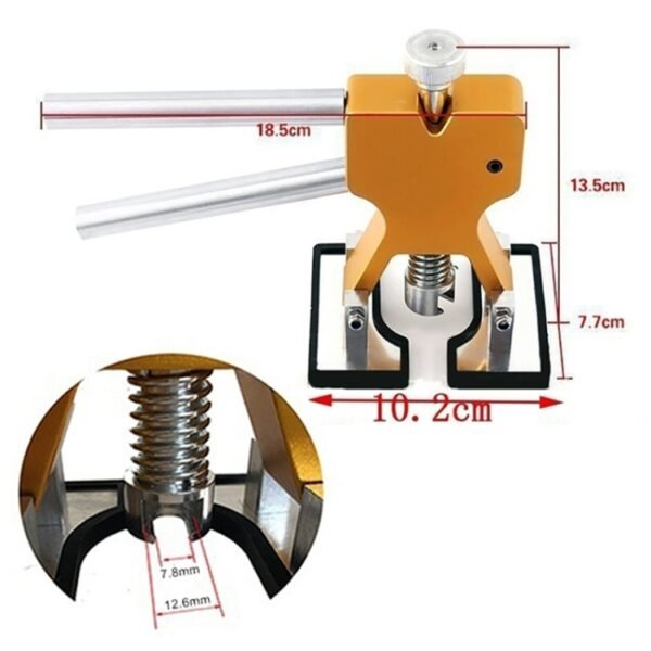 44 in 1 Auto Car Metal PDR Dent Lifter-Glue Puller Tab Hail Removal Paintless Car Dent Repair Tools Kit, with 20W Glue Gun, US Plug or EU Plug - Image 3