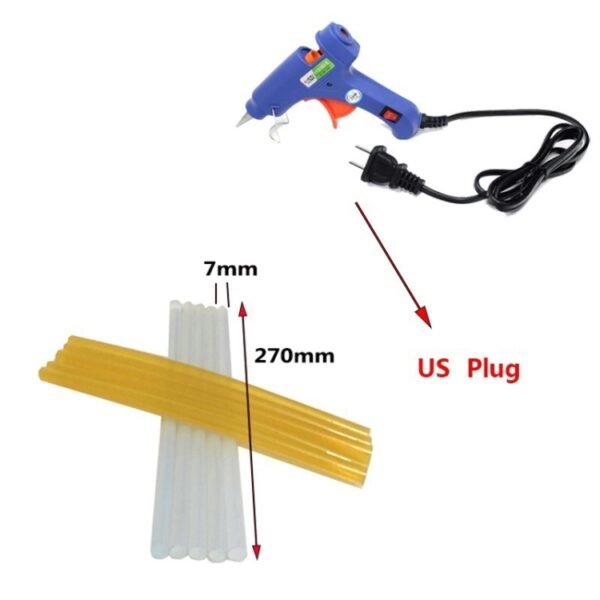 44 in 1 Auto Car Metal PDR Dent Lifter-Glue Puller Tab Hail Removal Paintless Car Dent Repair Tools Kit, with 20W Glue Gun, US Plug or EU Plug - Image 8