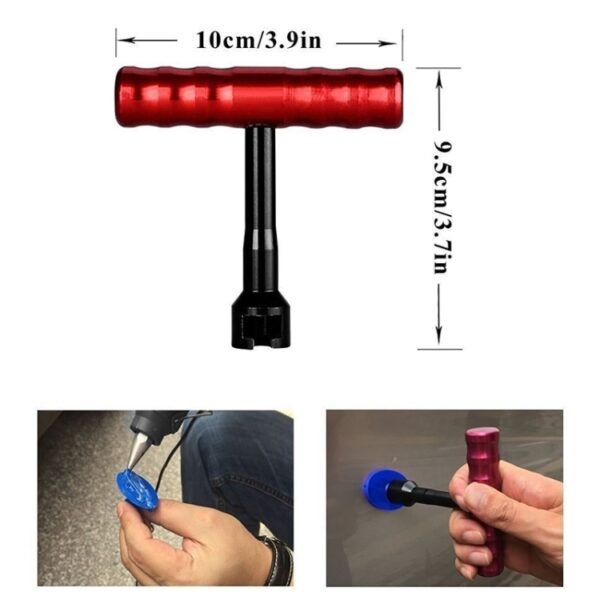 32 in 1 Auto Car Metal PDR Dent Lifter-Glue Puller Tab Hail Removal Paintless Car Dent Repair Tools Kit, with 20W Glue Gun, US Plug or EU Plug - Image 3