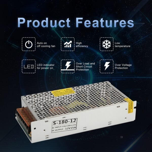 AC 110 / 220V to DC 12V 20A 240W Power Adapter AC-DC Converter Step Down Module Voltage Transformer Switch Power - Image 7