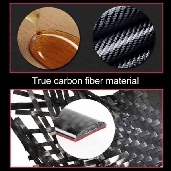 4 PCS Car Carbon Fiber Inner Door Panel Decorative Sticker for Audi A4L / A5 / Q5 2009-2016 - Image 4