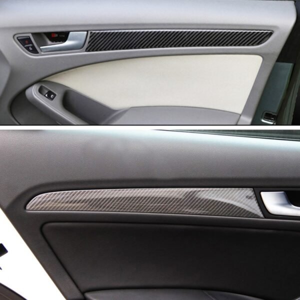 4 PCS Car Carbon Fiber Inner Door Panel Decorative Sticker for Audi A4L / A5 / Q5 2009-2016 - Image 6