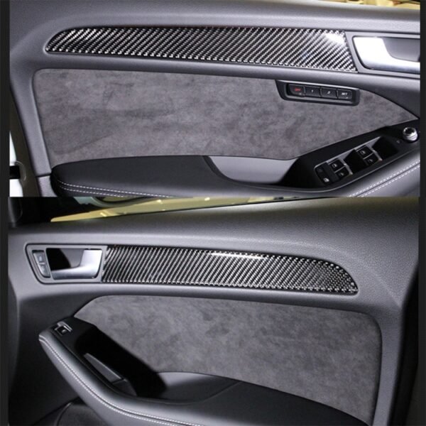 4 PCS Car Carbon Fiber Inner Door Panel Decorative Sticker for Audi A4L / A5 / Q5 2009-2016 - Image 7
