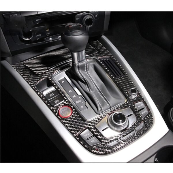 2 PCS Car Carbon Fiber Gear Panel Decorative Sticker for Audi A4L / A5 / Q5 2009-2016 - Image 6