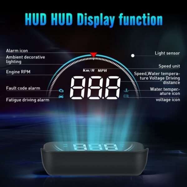 M8 3.5 inch Universal Car OBD2 HUD Vehicle-mounted Head Up Display - Image 3