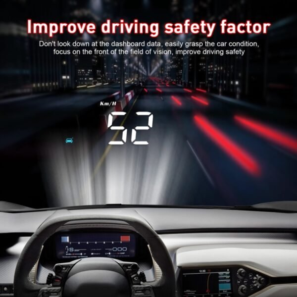 M8 3.5 inch Universal Car OBD2 HUD Vehicle-mounted Head Up Display - Image 9