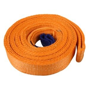 ZONGYUAN ZY-0223 Car 5m×5cm 8 Ton Towing 2 Ton Lifting Rope Straps High Strength Cable Cord Heavy Duty Recovery Securing Accessories for Cars Trucks(No Hook)