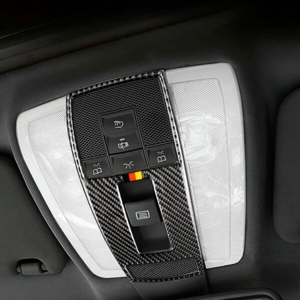 Car German Flag Carbon Fiber Reading Lamp Frame Decorative Sticker for Mercedes-Benz W204 2007-2013 / W212 2010-2012 - Image 6