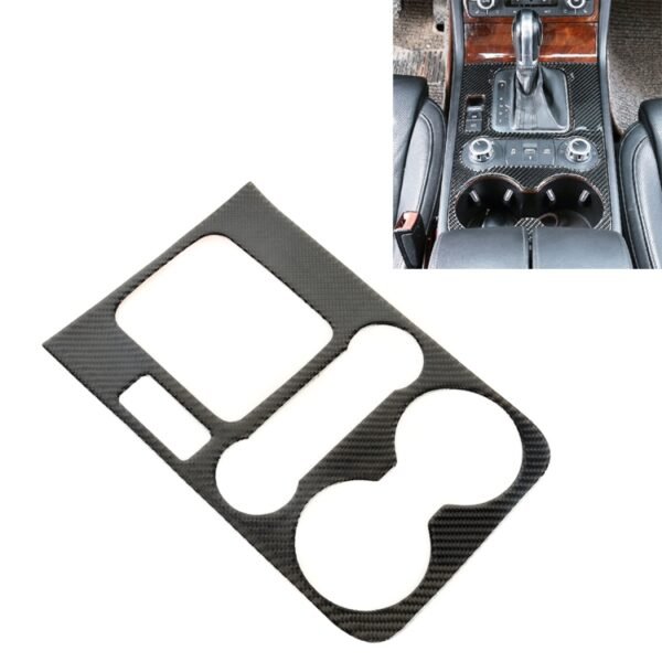 Car Carbon Fiber Gearshift Panel Frame Decorative Sticker for Volkswagen Touareg 2011-2018