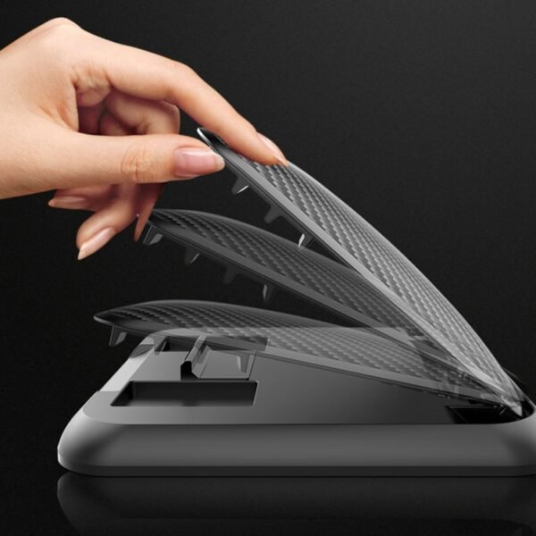 Car Carbon Fiber Texture Silicon Mobile Phone Holder for 3.5-6.8 inches Cellphone - Image 7