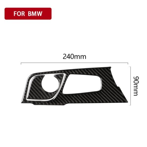 2 in 1 Car Carbon Fiber Gear Position Panel Decorative Sticker for BMW 5 Series G38 528Li / 530Li / 540Li 2018, Left Drive - Image 5