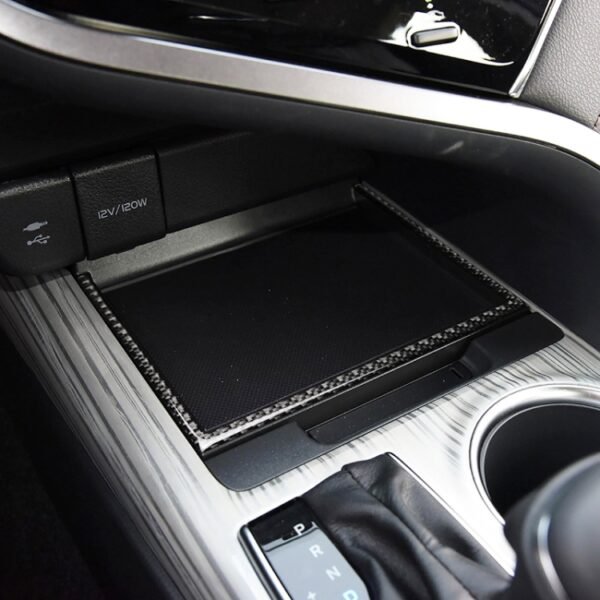 Car Carbon Fiber Storage Box U Shape Frame Decorative Sticker for Toyota Eighth Generation Camry 2018-2019 - Image 6