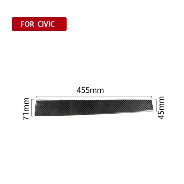 Car Carbon Fiber Central Control Decorative Sticker for Honda Tenth Generation Civic 2016-2019 - Image 5