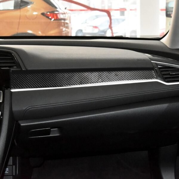 Car Carbon Fiber Central Control Decorative Sticker for Honda Tenth Generation Civic 2016-2019 - Image 6