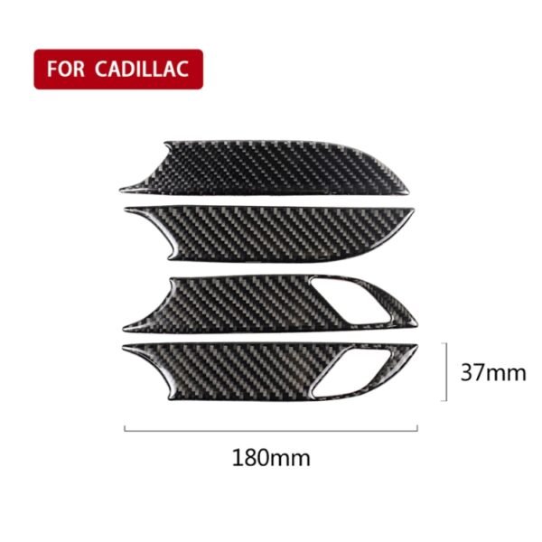 Car Carbon Fiber Door Inner Handle Wrist Panel Decorative Sticker for Cadillac XT5 2016-2017 - Image 5