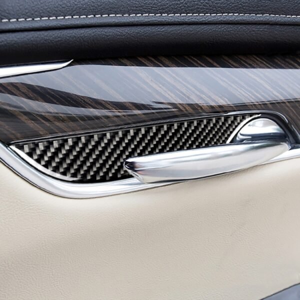 Car Carbon Fiber Door Inner Handle Wrist Panel Decorative Sticker for Cadillac XT5 2016-2017 - Image 6