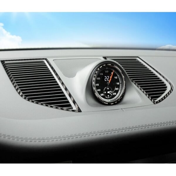 2 PCS Carbon Fiber Car Instrument Air Outlet Panel Decorative Sticker for Porsche Macan - Image 5