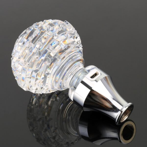 Universal Car Nest Shaped Crystal Gear Head Gear Shift Knob with Light - Image 2