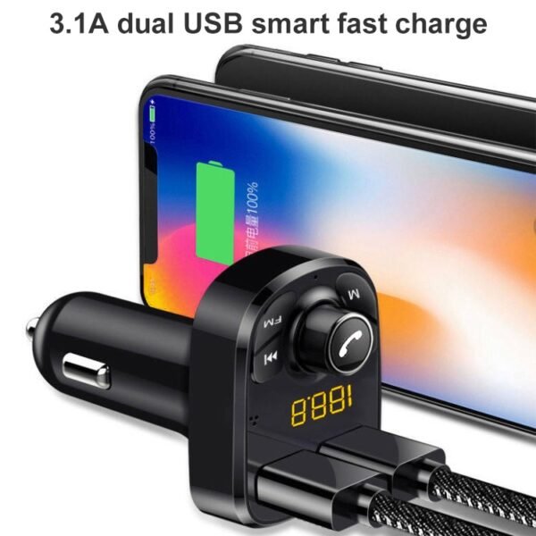 384 Car Multi-functional Smart MP3 Player Bluetooth Hands-free Receiver - Image 2