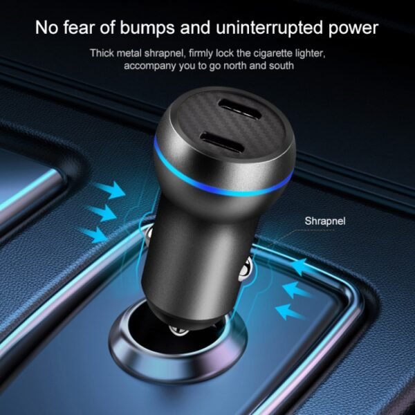 ACC-580 PD 40W Dual Type-C / USB-C Ports Fast Charging Car Charger, ACC-580 - Image 5