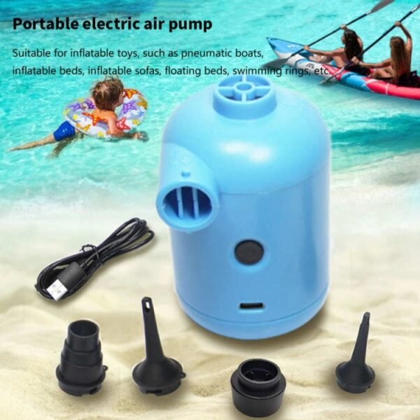HT-426 USB Electric Air Pump for Rubber Boat Inflatable Bed, HT-426 (Blue), HT-426 (White) - Image 3