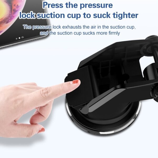 Car Automatic Wireless 10W Fast Charge Car Phone Holder with Voice Broadcast