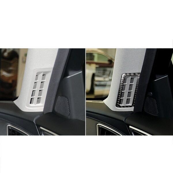 2 PCS Car Carbon Fiber A Column Air Outlet Frame Decorative Sticker for Infiniti Q50 / Q60 2014-2020 - Image 7