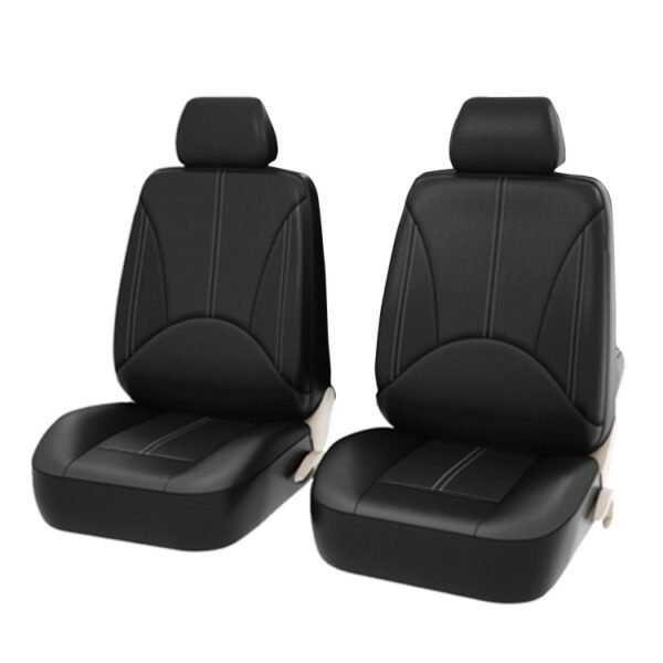 4 in 1 Universal PU Leather Four Seasons Anti-Slippery Front Seat Cover Cushion Mat Set for 2 Seat Car, For 2 Seat Car - Image 2