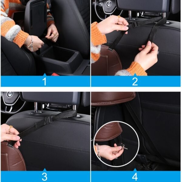 Car Front Seat Hanging Bag Storage Bag, Storage Bag (Black), Storage Bag, Storage Bag (Beige), Storage Bag (Red), Storage Bag (Wine Red), Storage Bag (Brown) - Image 6