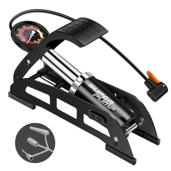 0905 Car / Motorcycle / Bicycle Portable Thicker Single Pipe Inflatable Cylinder Pedal Air Pump - Image 2