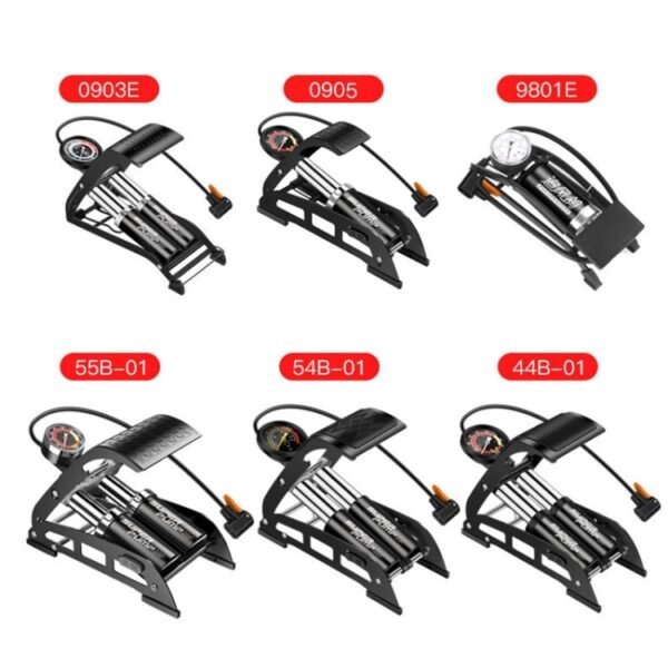 0905 Car / Motorcycle / Bicycle Portable Thicker Single Pipe Inflatable Cylinder Pedal Air Pump - Image 9