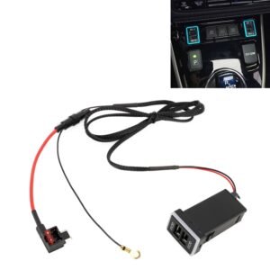 Car QC3.0 Fast Charge USB Interface Modification Charger for Toyota, Fuse to Take Power, Fuse (Ice Blue Light)