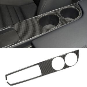 Car Carbon Fiber Water Cup Holder Panel Decorative Sticker for Lexus IS250 2013-, Left Drive