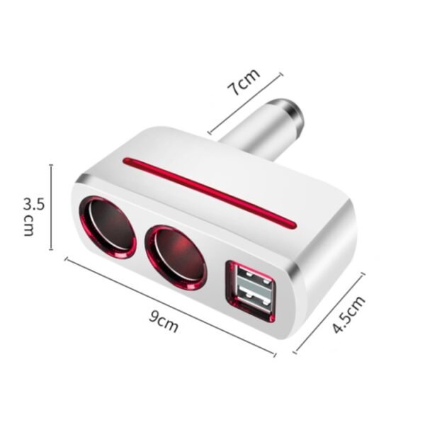SHUNWEI SD-1918 80W 3.1A Car 2 in 1 Dual USB Charger, SD-1918 - Image 10
