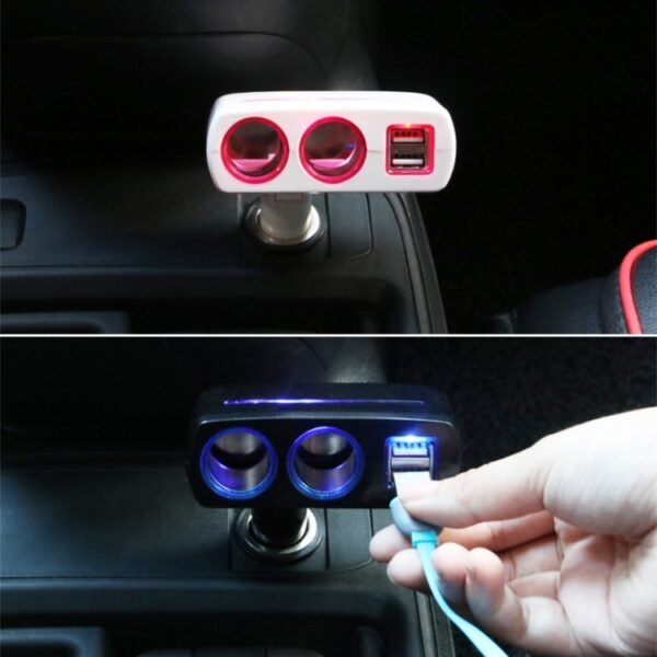 SHUNWEI SD-1918 80W 3.1A Car 2 in 1 Dual USB Charger, SD-1918 - Image 11