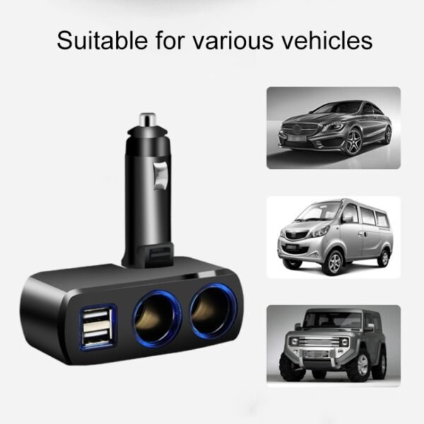 SHUNWEI SD-1918 80W 3.1A Car 2 in 1 Dual USB Charger, SD-1918 - Image 7