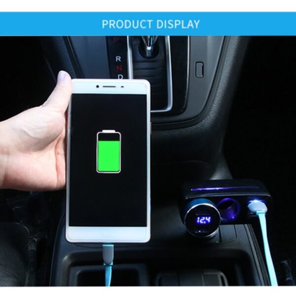 SHUNWEI SD-1918 80W 3.1A Car 2 in 1 Dual USB Charger, SD-1918 - Image 9