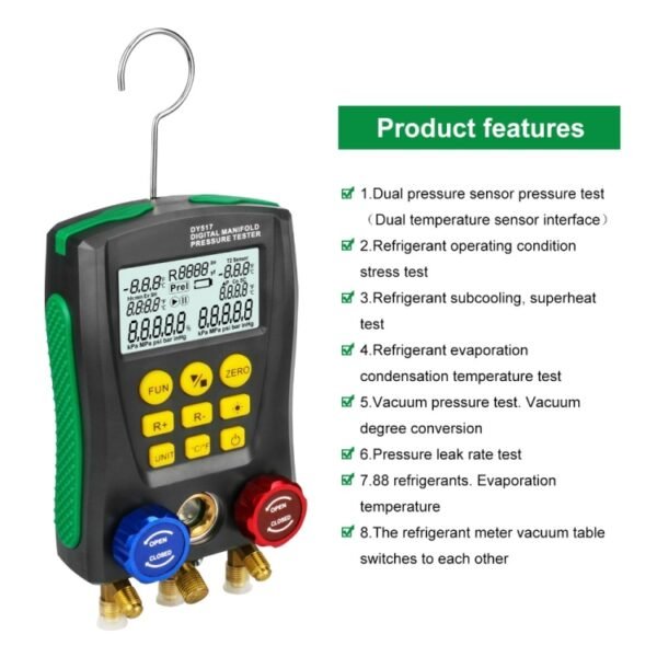 DUOYI DY517A Car Air Conditioning Diagnostic Instrument Temperature Monitor Fluoride Meter - Image 2