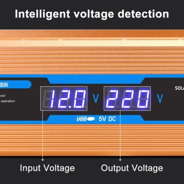 Carmaer Modified Sine Wave 12V to 220V 2200W Car Multi-function Double Digital Display Inverter Household Power Converter - Image 5