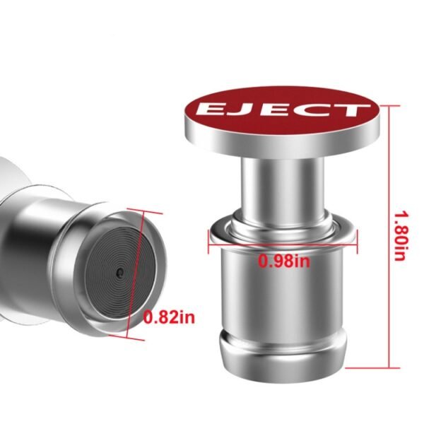 2 PCS 12V Car / Motorcycle EJECT Letter Metal Cigarette Lighter Cigarette Butt - Image 3
